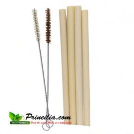 Durable bamboo straws for repeated use
