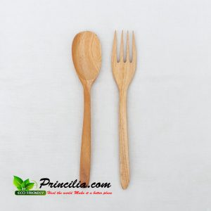Eco Friendly Teak Wooden Spoon and Fork Set
