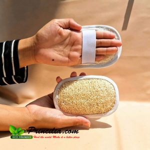 Loofah Shower Pad Handle Sponge